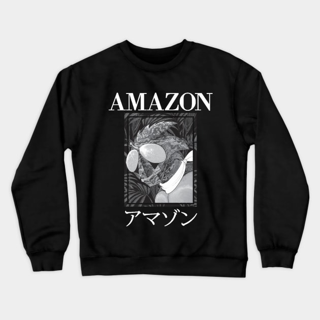 Kamen Rider Amazon Manga Art Tee Crewneck Sweatshirt by crystal.module